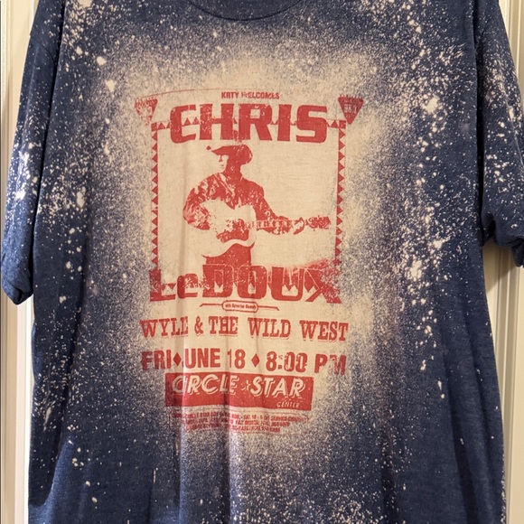 Chris Ledoux Graphic Women's Blue Tee - Picture 3 of 6
